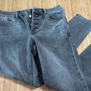 Express Women's Gray Skinny Jeans